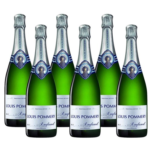 Crate of 6 Louis Pommery Brut English Sparkling75cl